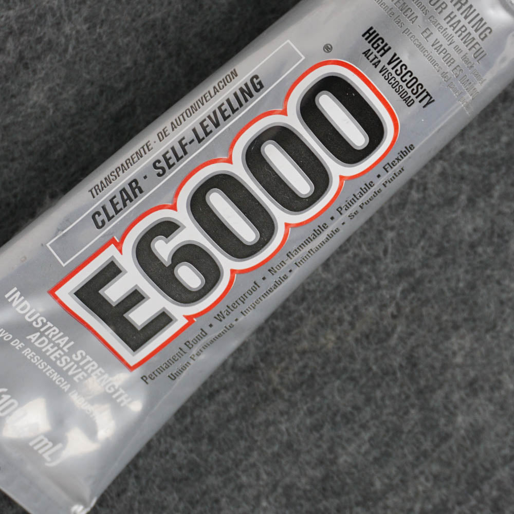 E-6000 Industrial Strength Adhesive, Permanent Bond, Waterproof, 3.7oz